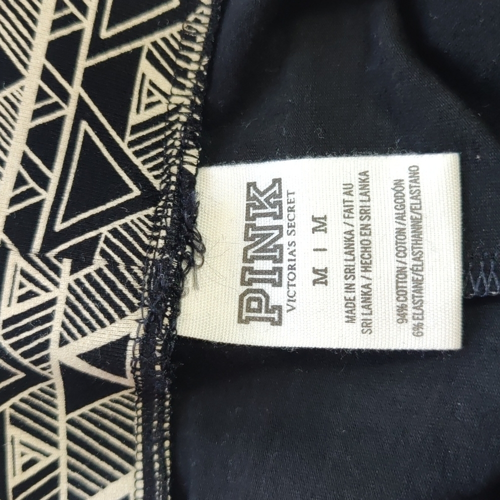Pink Victoria's Secret Black and White Print Fit and Flare Skater Skirt. Size M. - Picture 7 of 10